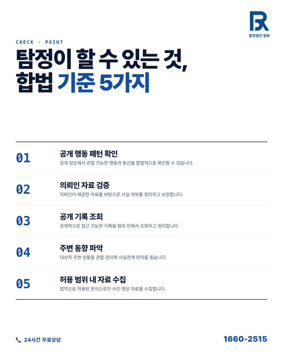 탐정의뢰, 처음이라면 상담 전에 이것부터 확인하세요 — 진행 가능 범위와 준비 자료 정리 by 화성탐정 범랑